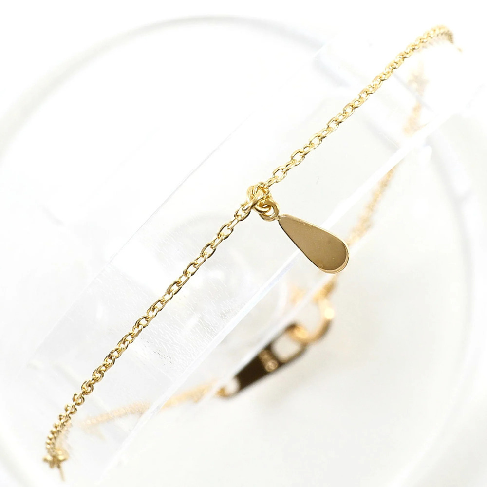 18K (18-karat) Yellow Gold Bracelet, Total Weight 0.9g, 19cm, Jewelry